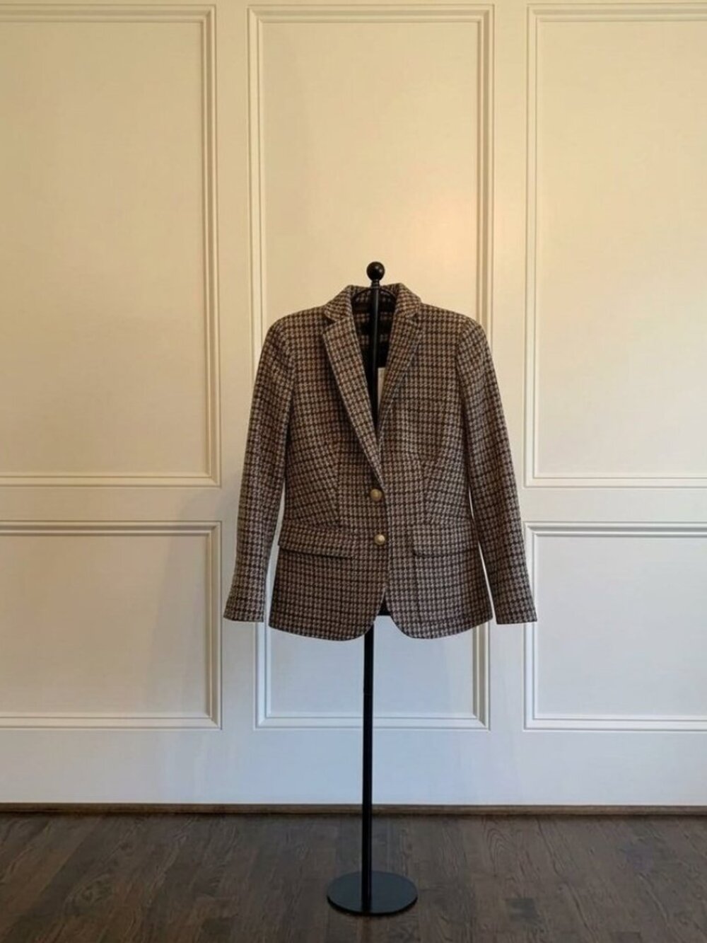NWT! J.Crew Regent Blazer in Houndstooth Wool, 0P